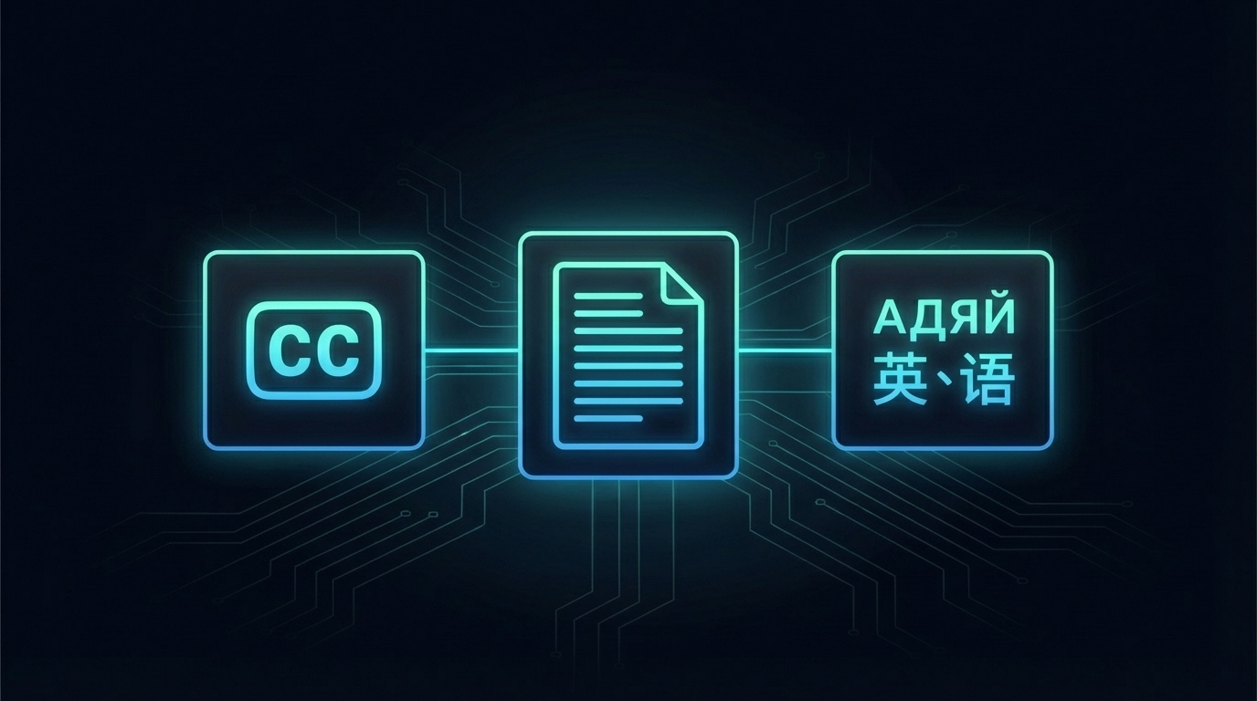 YouTube captions vs transcripts vs subtitles: what is the difference?