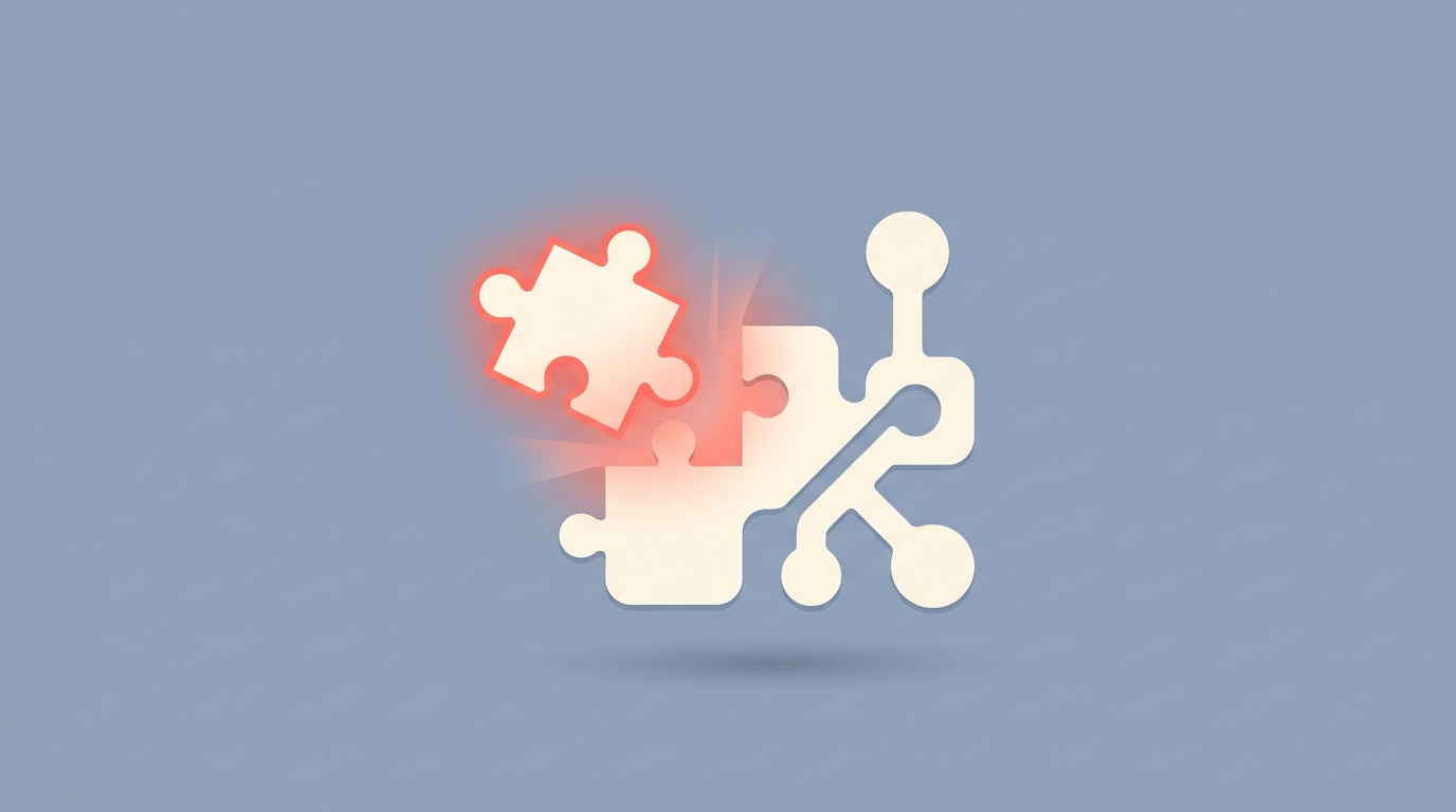 A puzzle piece representing a skill snapping into a larger agent system.