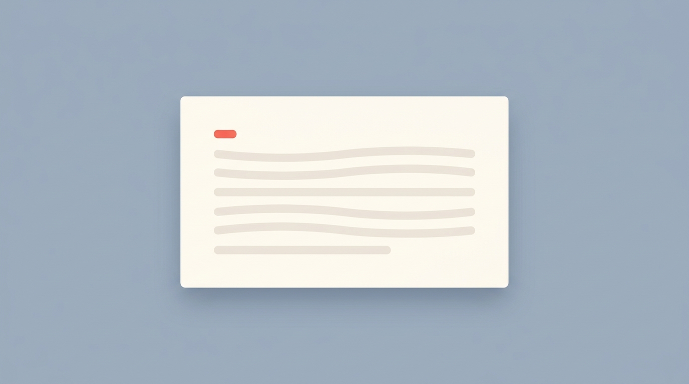 A plain document with flowing text lines and no timing, representing a transcript.