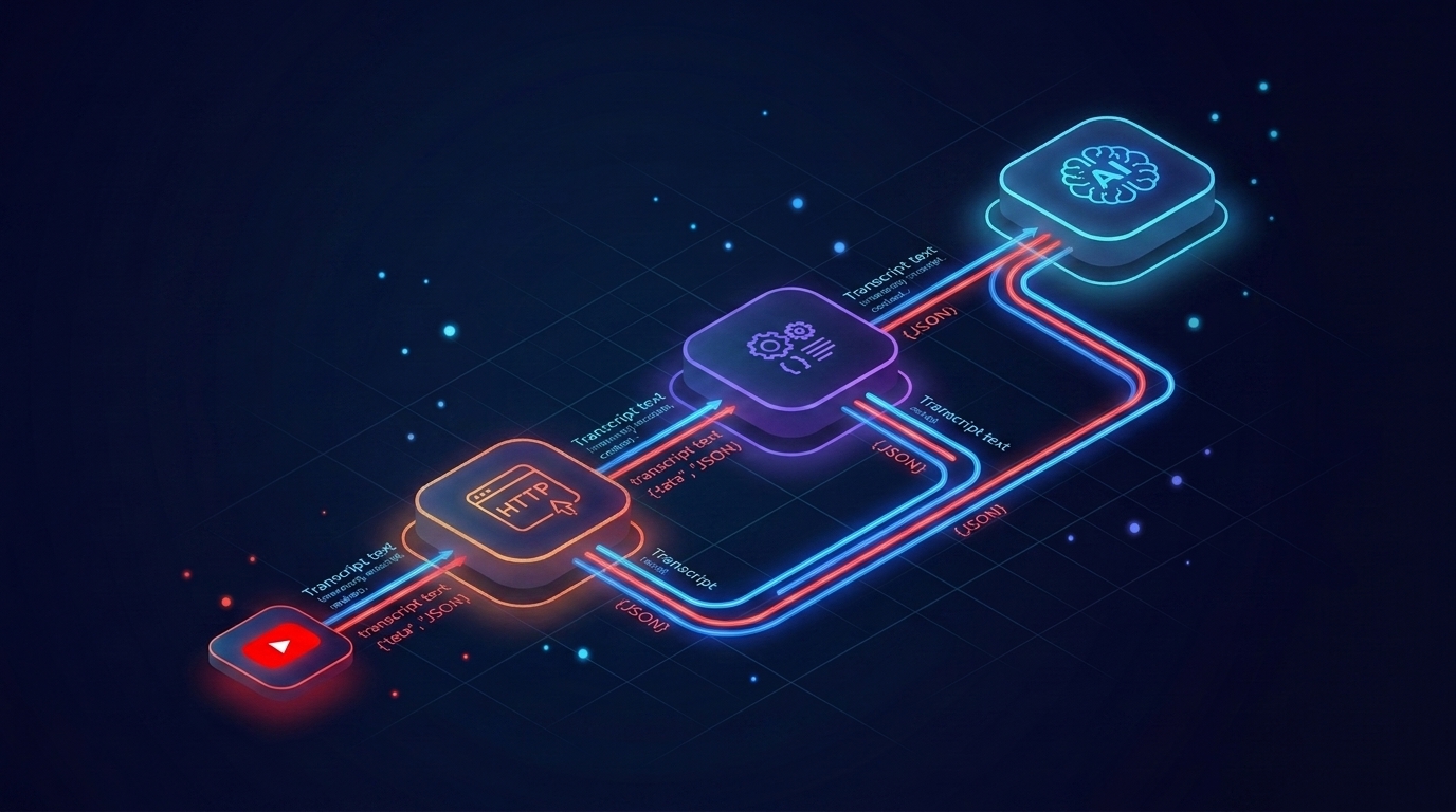 n8n workflow diagram with HTTP Request, Set, and OpenAI nodes connected