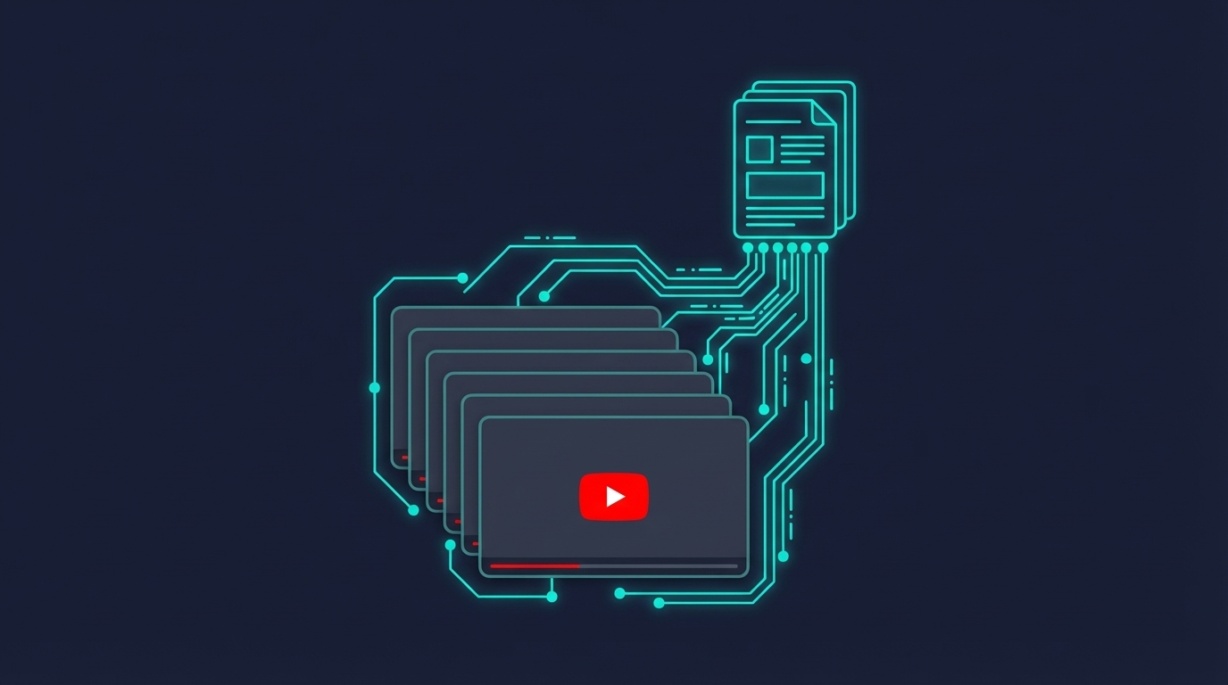 YouTube playlist transcript extraction: how to get text from every video